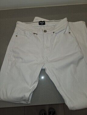 Barabas Classic White Jeans